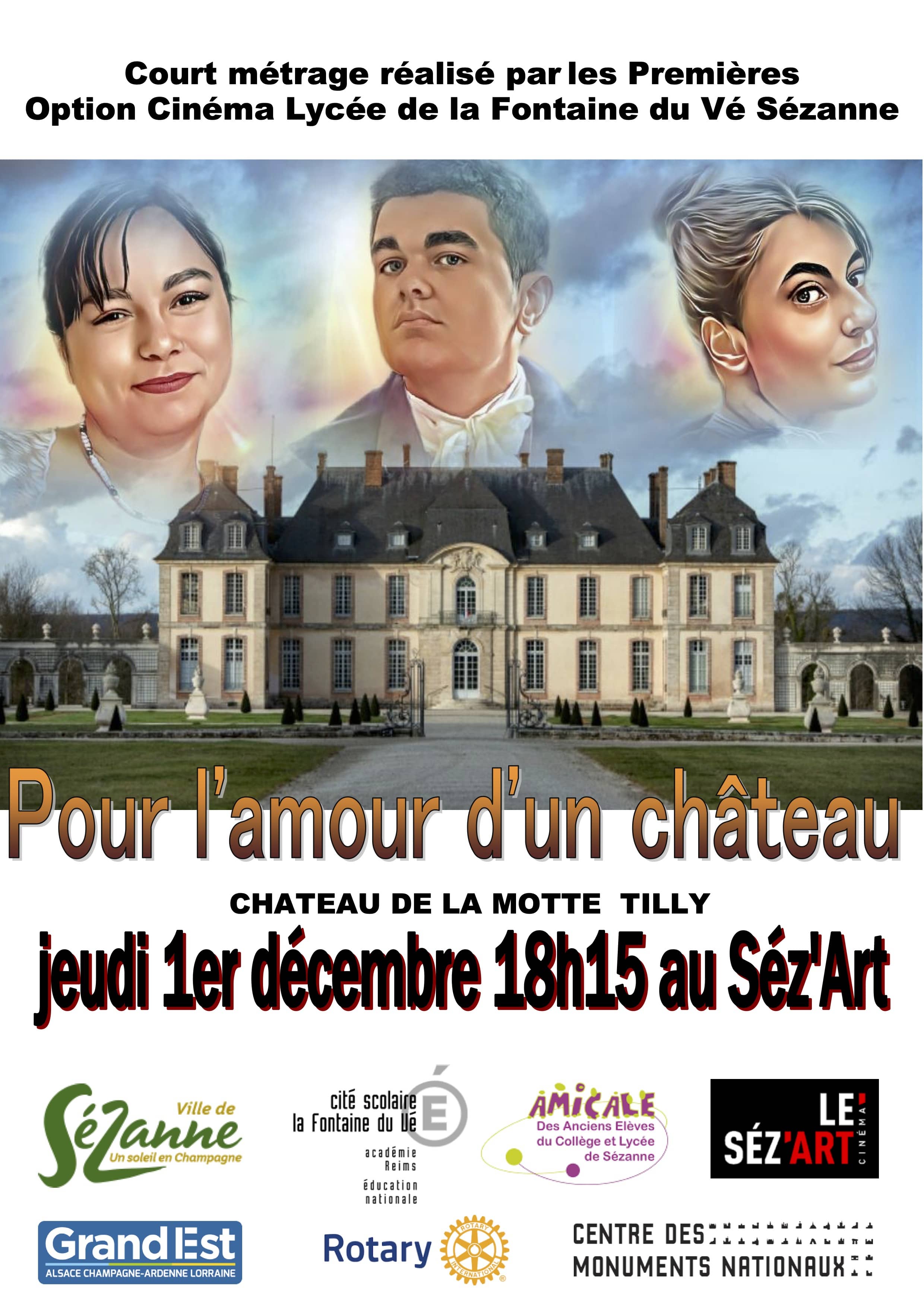 AFFICHE COURT METRAGE LA MOTTE TILLY 2022