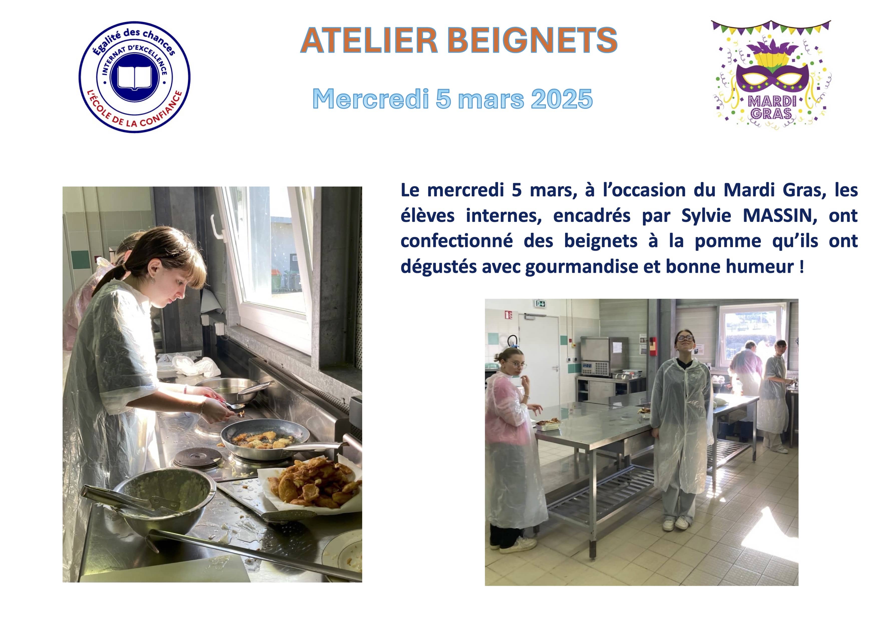 atelier beignets